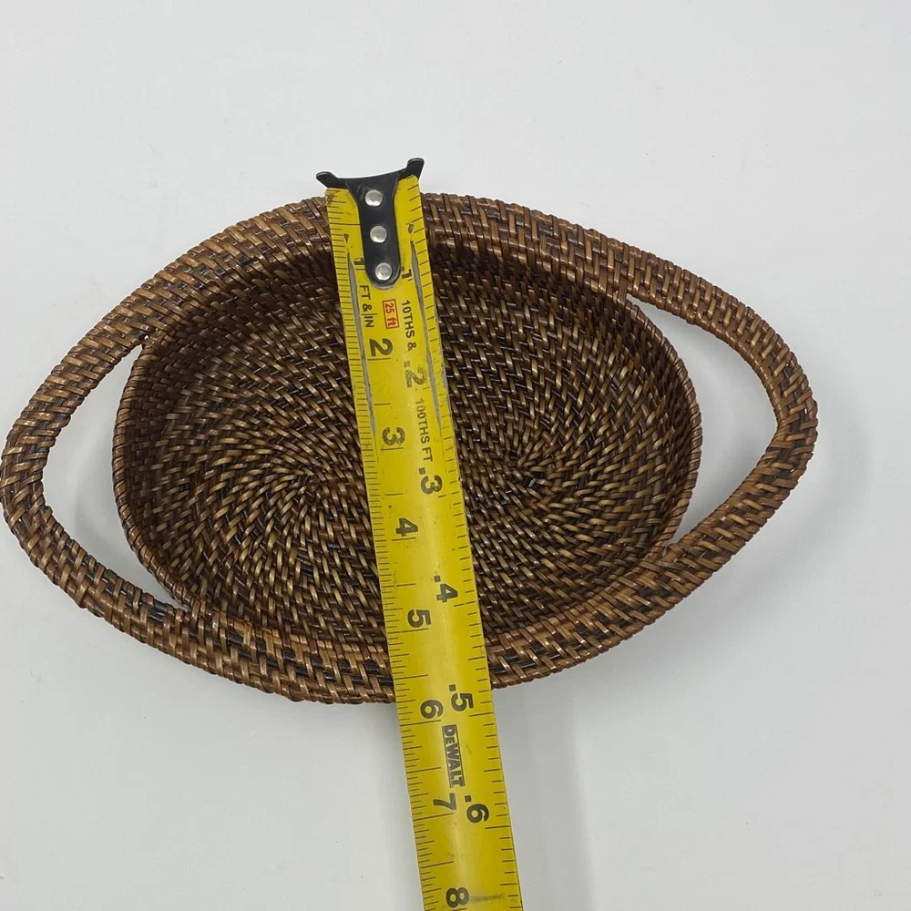 Woven Oval Basket with Handles